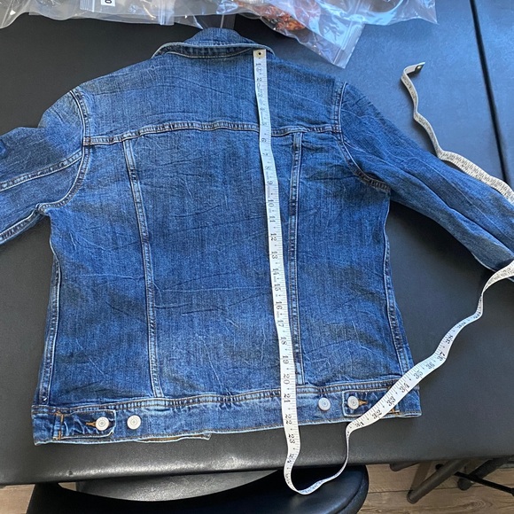Old Navy Dark Blue Denim Jean Jacket Medium - Picture 7 of 10